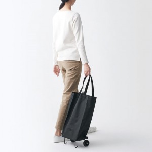 Bolso Tote Muji Collapsible Shopping Cart Hombre Negras | LX8R4K93O