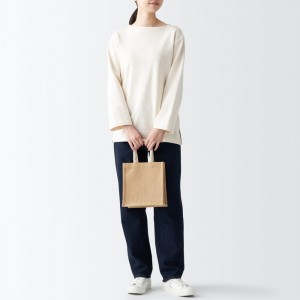 Bolso Tote Muji Jute Mini/A6 Mujer Beige | TW1C2Q12G