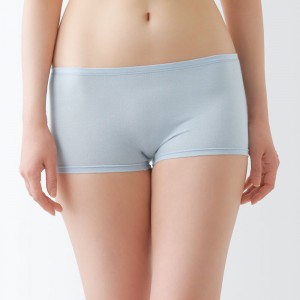 Bragas Muji Lyocell Boy Shorts Mujer Gris | MW2G4G45O