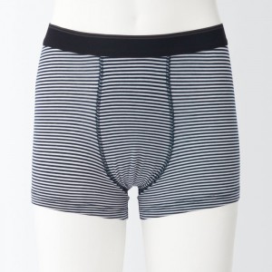 Bragas Muji Smooth Low Rise Boxer Hombre Azul Marino | OR8W8E45Q