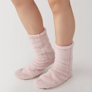 Calcetines Muji Right Angle Boa Fleece Cozy Mujer Rojas | DA7U5K83K