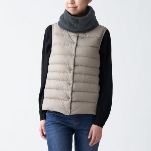 Calentador De Cuello Muji Fleece 23x29cm Mujer Blancas | VG3S8M02Q