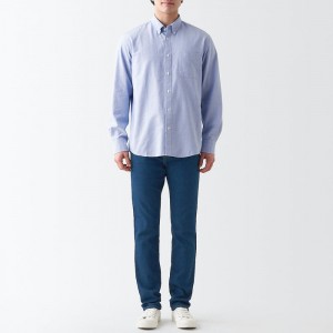 Jeans Muji Stretch Denim Slim Mujer Azules | MP3B7A50Y
