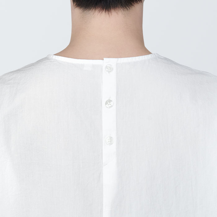 Blusa Muji Cool Touch Broadcloth Short Sleeve Mujer Blancas | DH5L1W00E