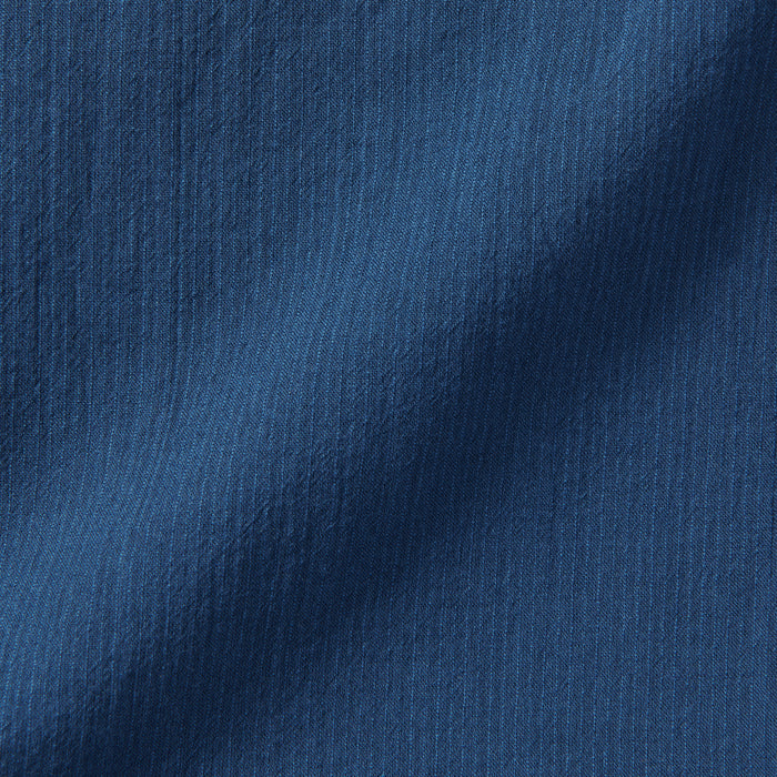Blusa Muji High-Twist Veil French Sleeve Mujer Azules | AS4X0F82J
