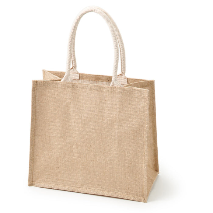 Bolso Tote Muji Jute Medium/A4 Hombre Marrones | NB1O1V01J
