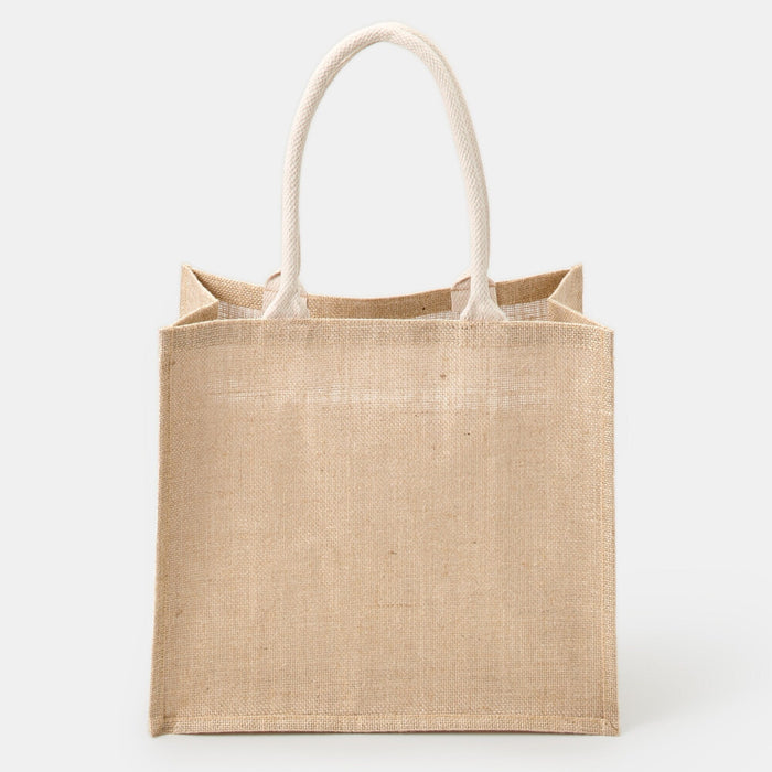 Bolso Tote Muji Jute Medium/A4 Hombre Marrones | NB1O1V01J