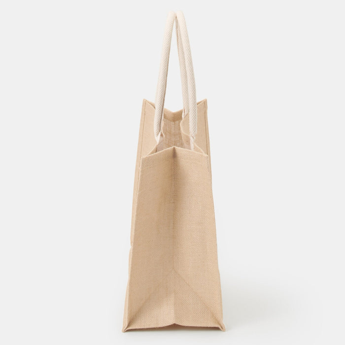 Bolso Tote Muji Jute Medium/A4 Hombre Marrones | NB1O1V01J