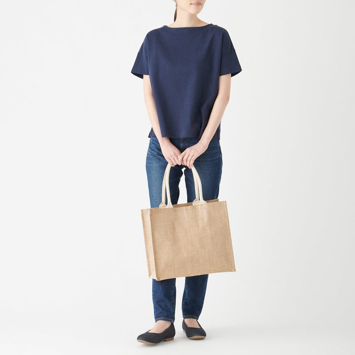 Bolso Tote Muji Jute Medium/A4 Mujer Beige | NA0D2Y90K