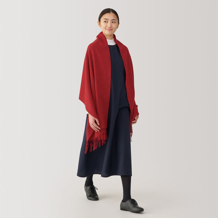 Bufanda Muji Wool Blanket Mujer Rojas | JV4B5A69Y