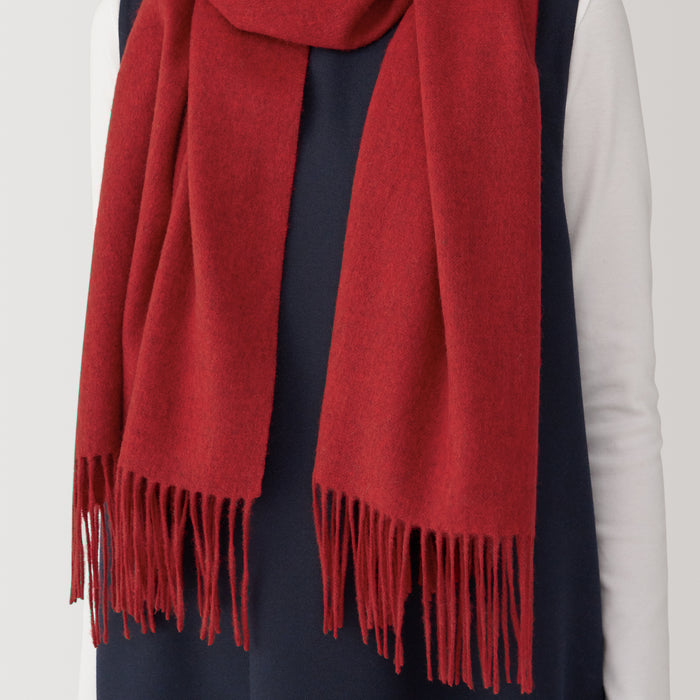 Bufanda Muji Wool Blanket Mujer Rojas | JV4B5A69Y