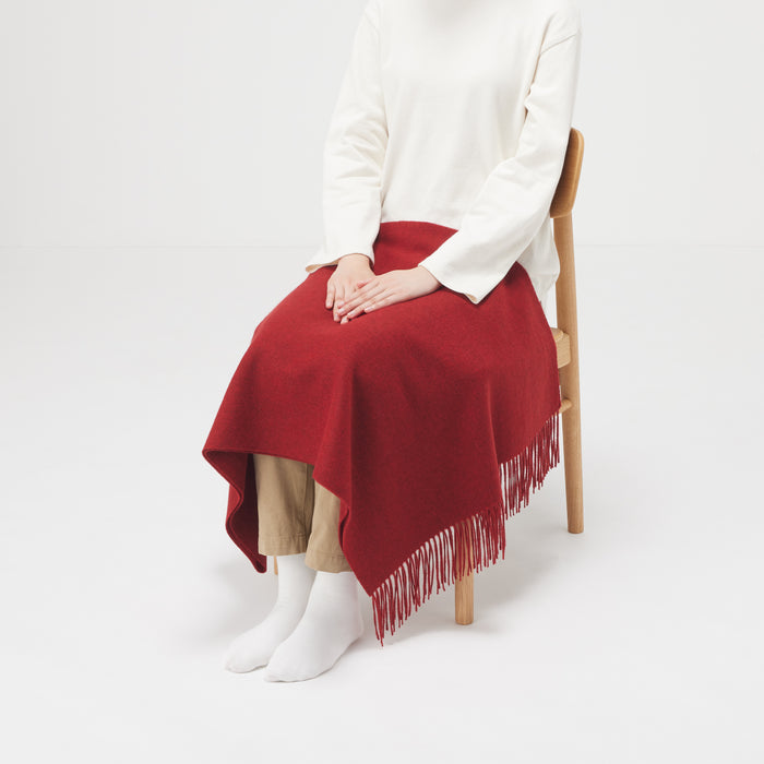 Bufanda Muji Wool Blanket Mujer Rojas | JV4B5A69Y