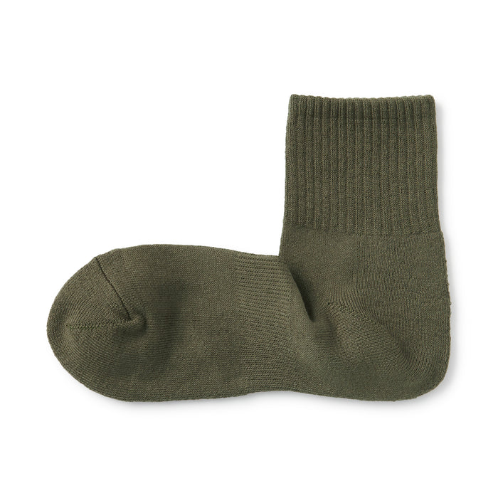 Calcetines Muji Right Angle Pile Short Hombre Negras | CM6Q6T74P