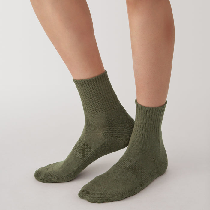 Calcetines Muji Right Angle Pile Short Hombre Negras | CM6Q6T74P
