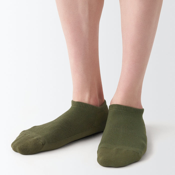 Calcetines Muji Right Angle Pile Sneaker 23-30cm Hombre Verde | QQ6V9F10I