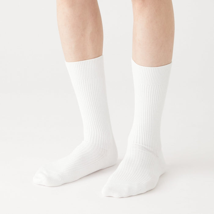 Calcetines Muji Right Angle Ribbed Hombre Negras | DC5G1A02Y