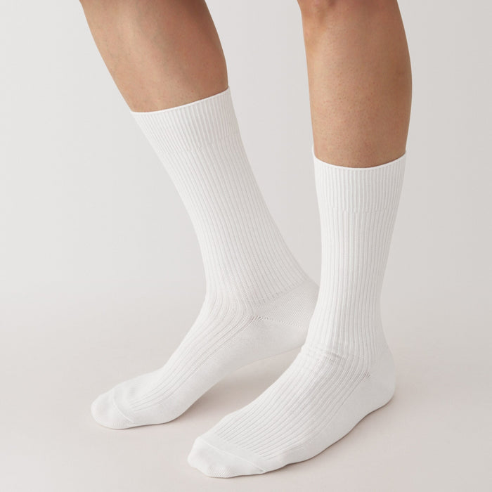 Calcetines Muji Right Angle Ribbed Hombre Negras | DC5G1A02Y
