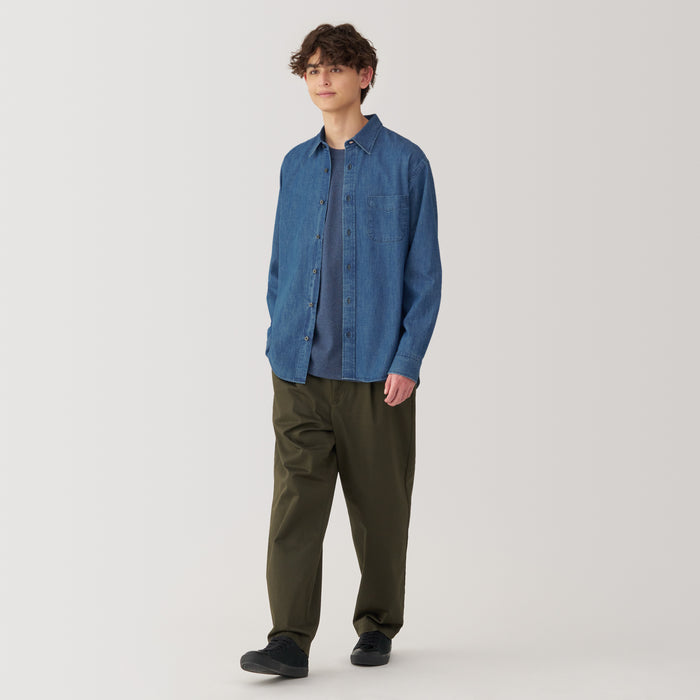 Camisas Muji Denim Hombre Azules | UI7T5S30F