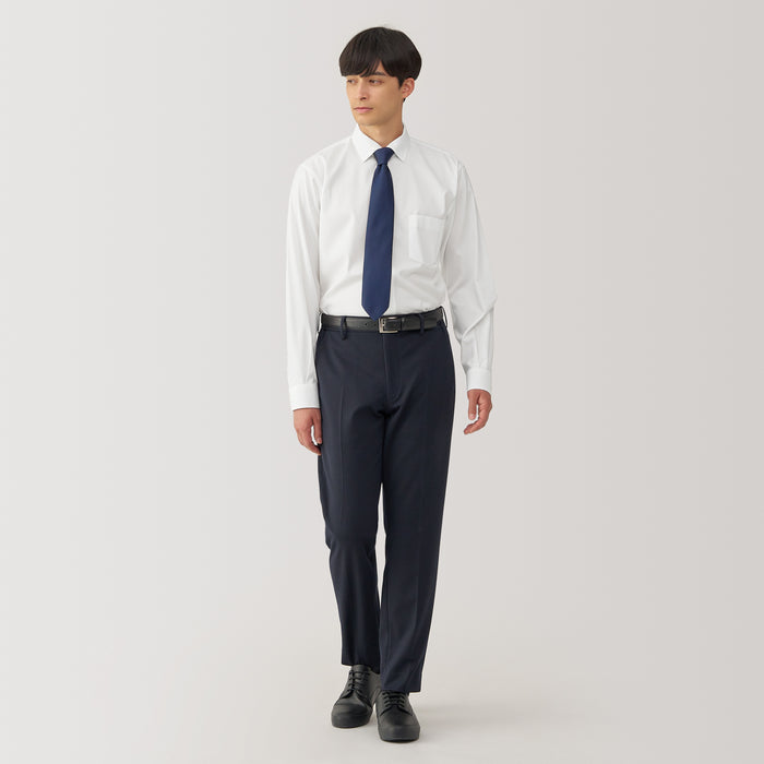 Camisas Muji Non-Iron Semi Wide Collar Hombre Blancas | XD9E8O51P