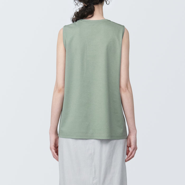 Camiseta Muji Anti-Sweat Stain Sleeveless Mujer Verde | GU8J9O55G
