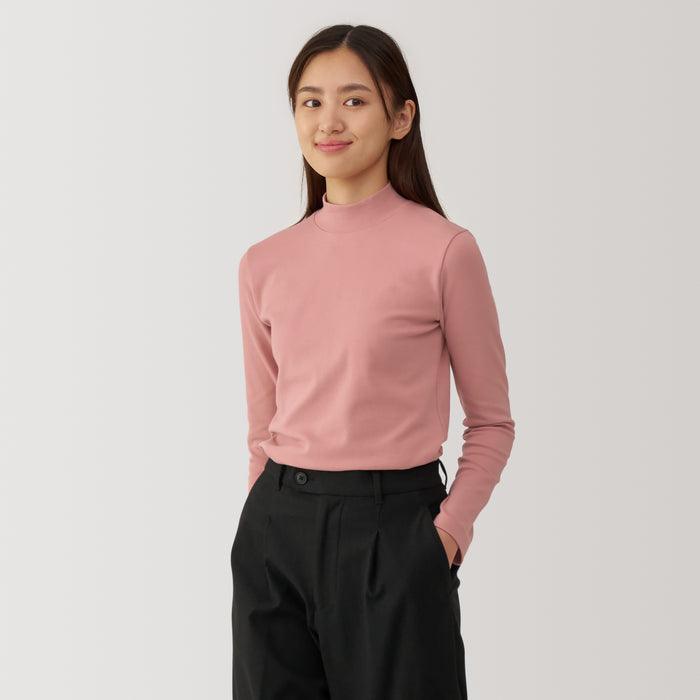 Camiseta Muji Brushed Ribbed High Neck Long Sleeve Mujer Blancas | FU8Z4N66A