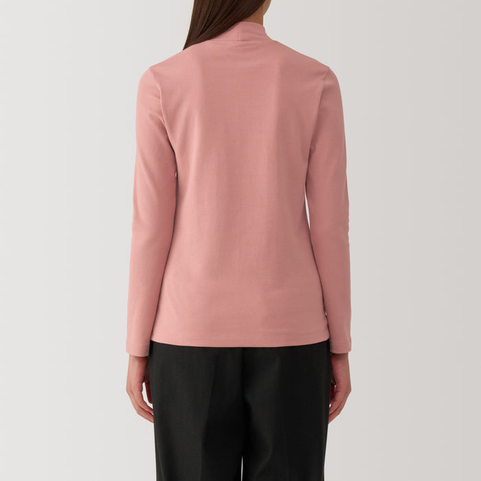 Camiseta Muji Brushed Ribbed High Neck Long Sleeve Mujer Blancas | FU8Z4N66A