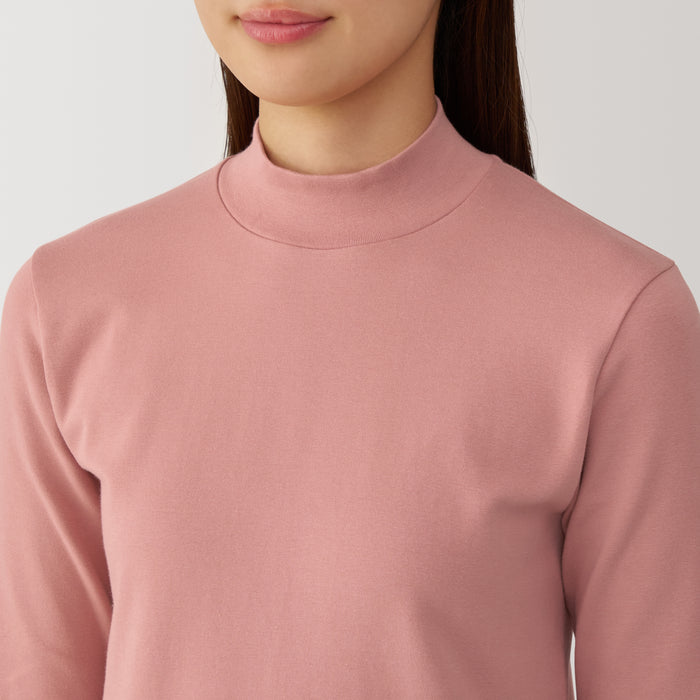Camiseta Muji Brushed Ribbed High Neck Long Sleeve Mujer Blancas | FU8Z4N66A