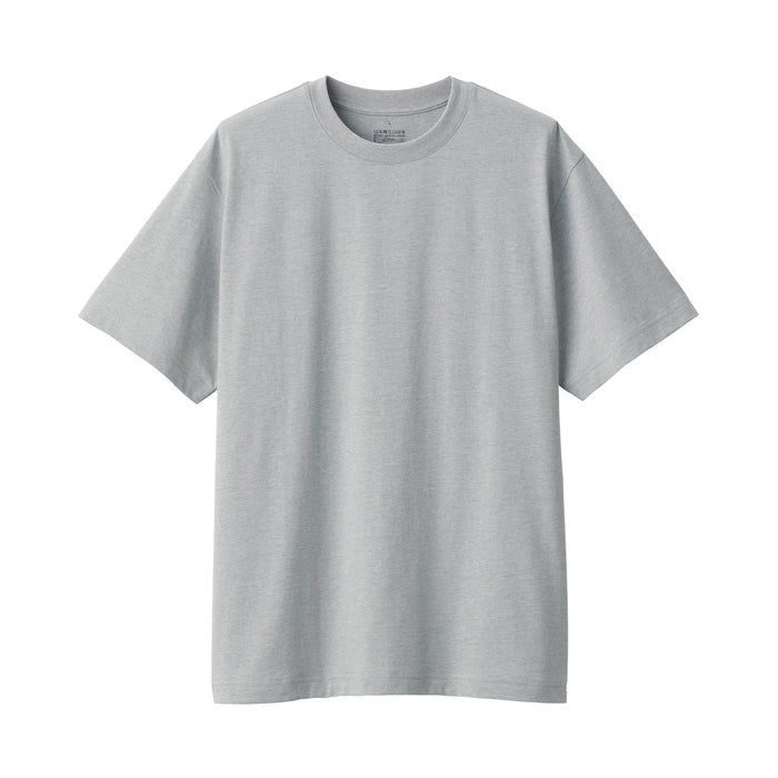 Camiseta Muji Jersey Crew Neck Short Sleeve Hombre Gris | YU9D1Y19G