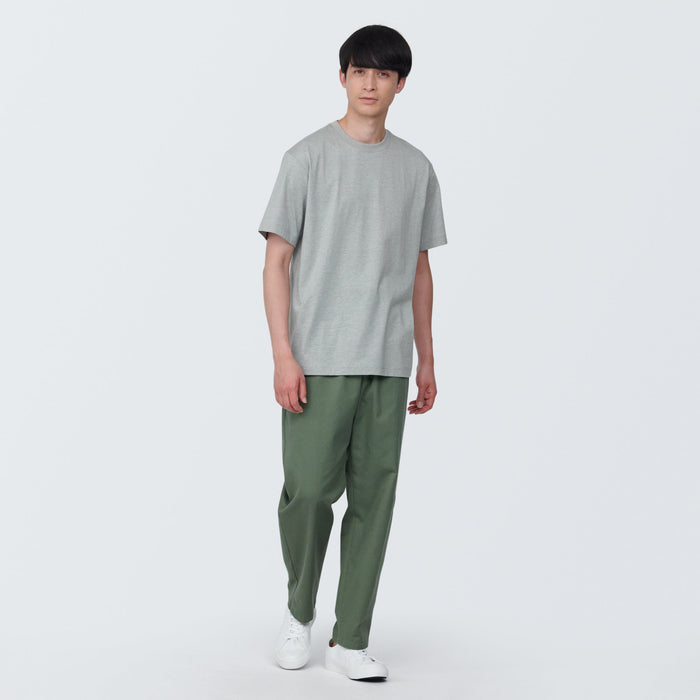 Camiseta Muji Jersey Crew Neck Short Sleeve Hombre Gris | YU9D1Y19G