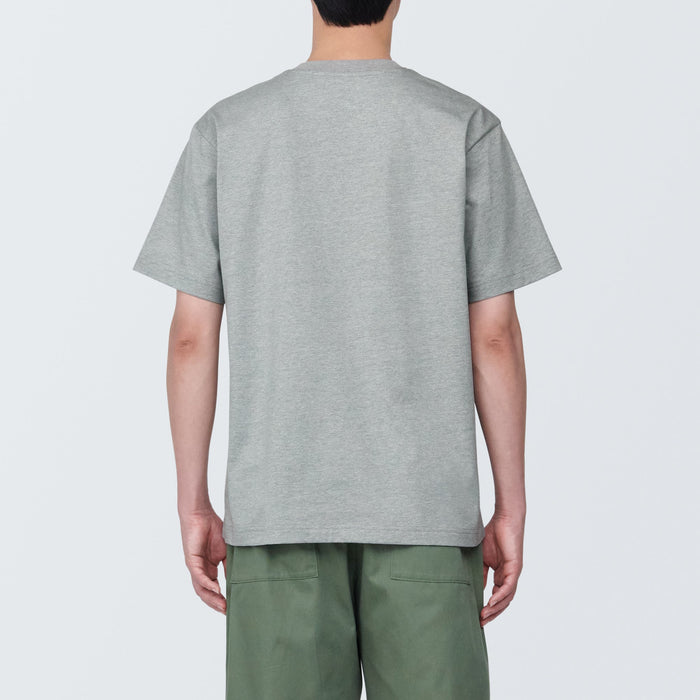 Camiseta Muji Jersey Crew Neck Short Sleeve Hombre Gris | YU9D1Y19G