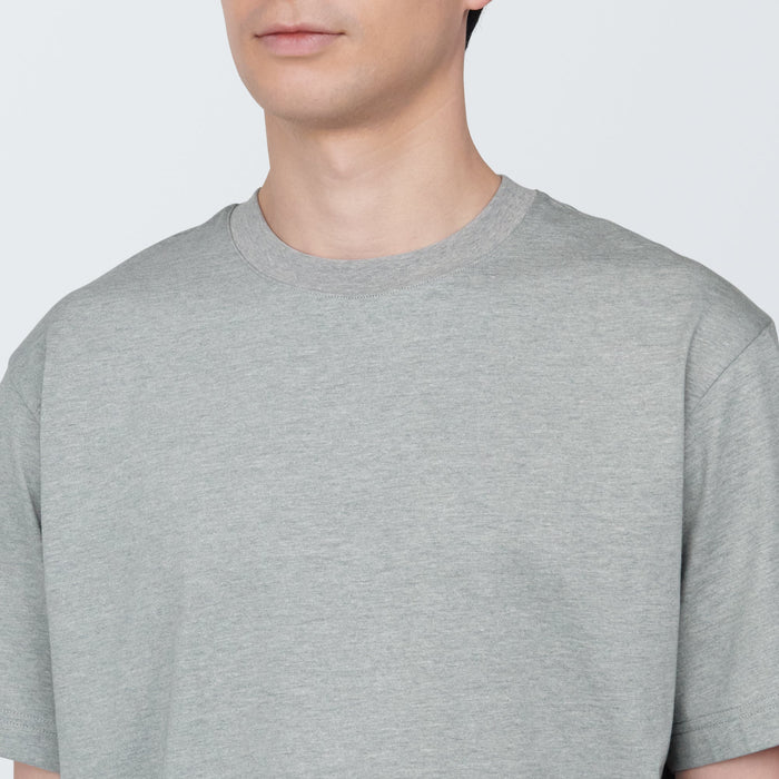 Camiseta Muji Jersey Crew Neck Short Sleeve Hombre Gris | YU9D1Y19G