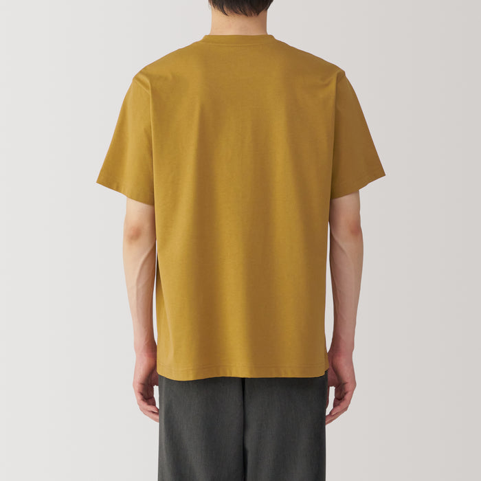 Camiseta Muji Jersey Crew Neck Short Sleeve Hombre Marrones | EJ1Y6L28O