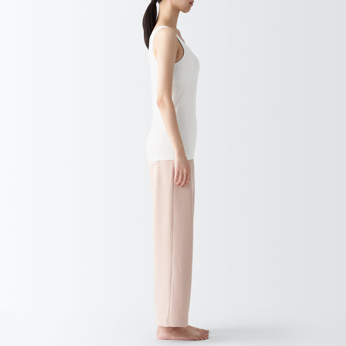 Camiseta sin Manga Muji Silk Blend Bra Mujer Blancas | QU5R7R82H