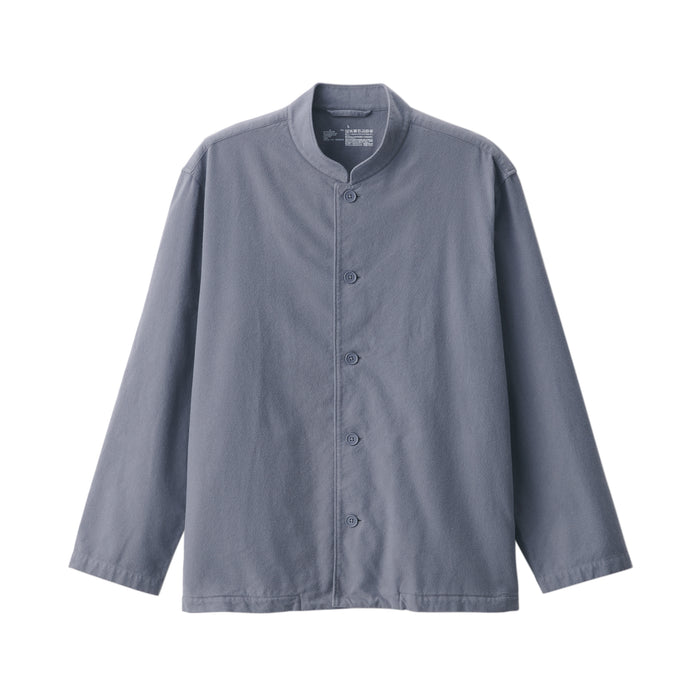 Chaquetas Muji Flannel Shirt Hombre Gris | IG9Y2L85D