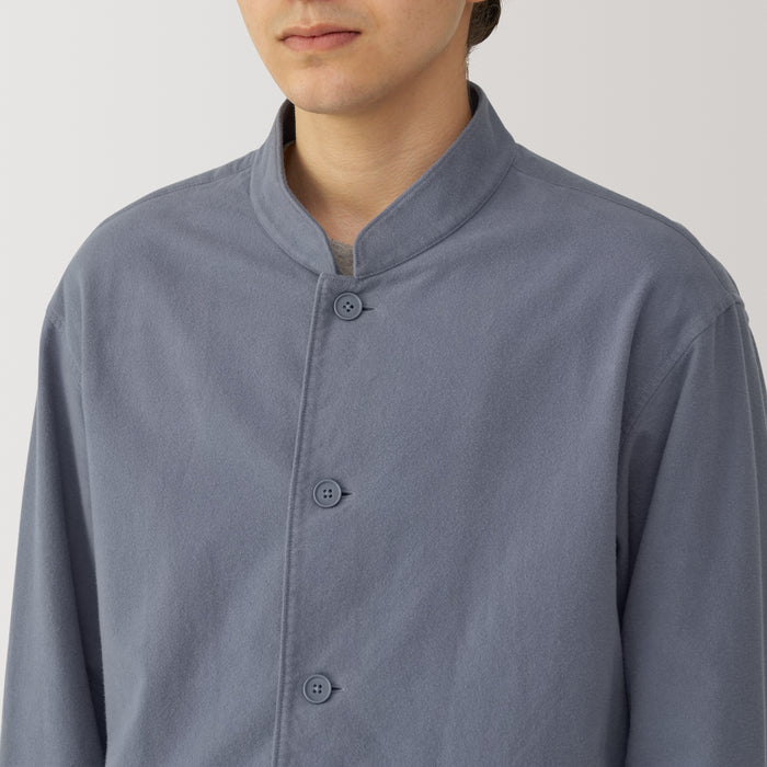 Chaquetas Muji Flannel Shirt Hombre Gris | IG9Y2L85D