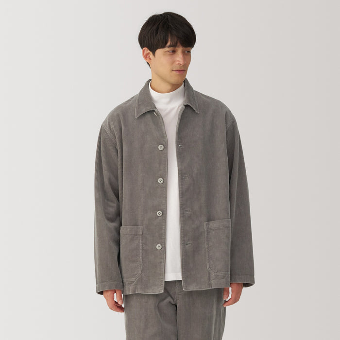 Chaquetas Muji Kapok Blend Corduroy Hombre Gris | YP7F2Z13C