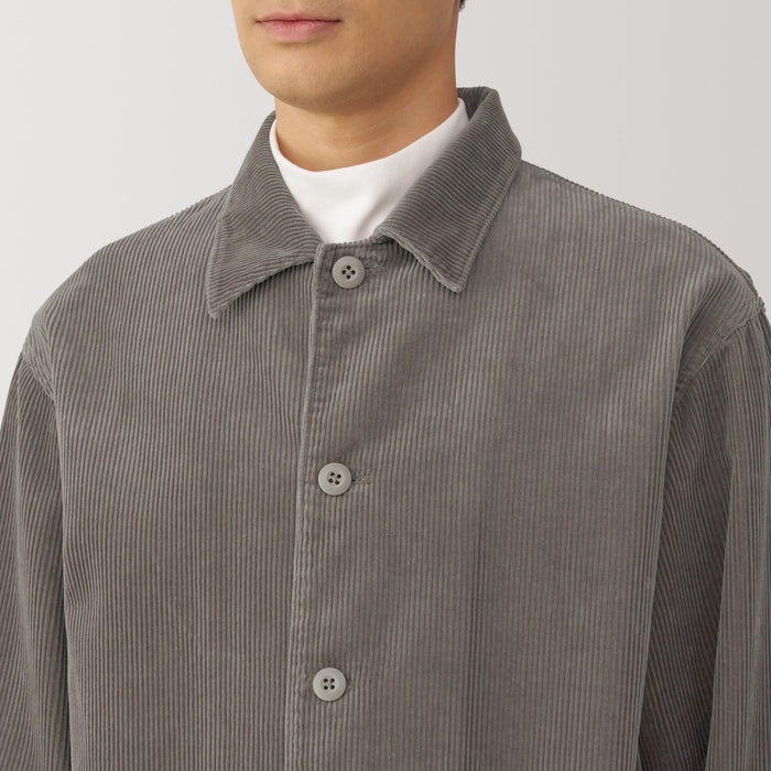 Chaquetas Muji Kapok Blend Corduroy Hombre Gris | YP7F2Z13C