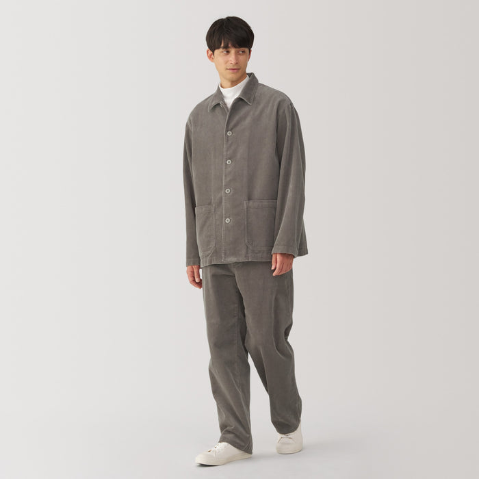 Chaquetas Muji Kapok Blend Corduroy Hombre Gris | YP7F2Z13C