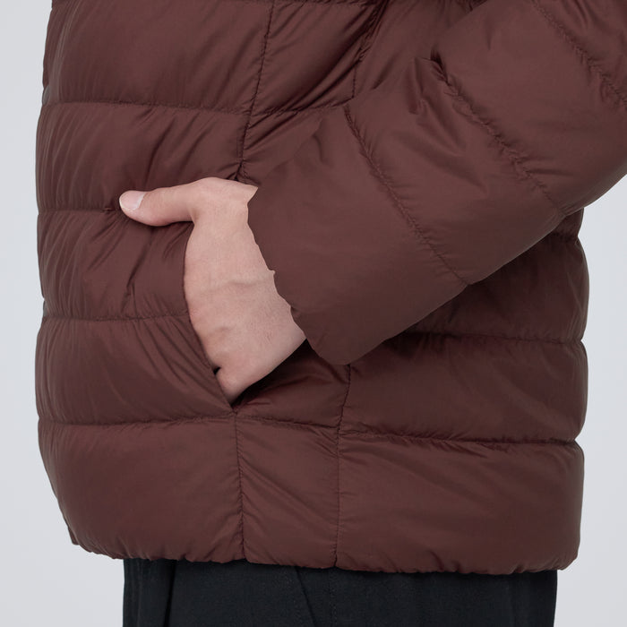 Chaquetas Muji Lightweight Down Collarless Hombre Burdeos | NT6G0U33K