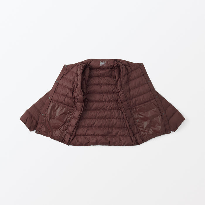Chaquetas Muji Lightweight Down Collarless Hombre Burdeos | NT6G0U33K