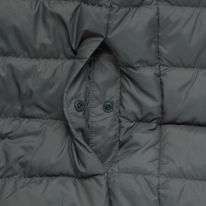 Chaquetas Muji Lightweight Down Collarless Hombre Gris | JC8U4H58Q