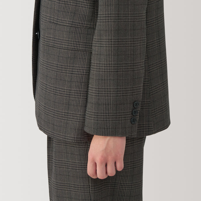 Chaquetas Muji Patterned Brushed Tailored Mujer Negras | GW4O5I94G