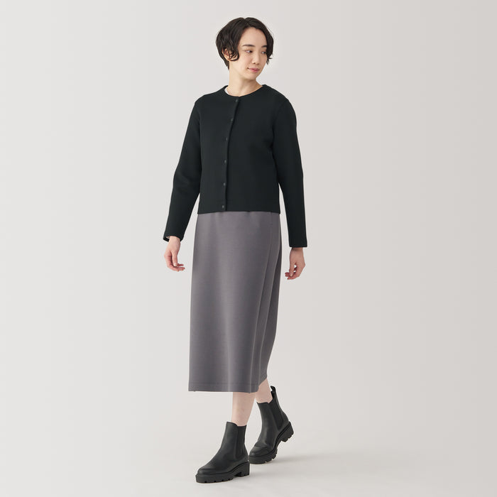 Cárdigan Muji Double Knitted Sweatshirt Mujer Blancas | YP9O1K07S