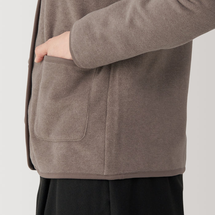Cárdigan Muji Recyclable Fleece Mujer Gris | PV3M0B80Q