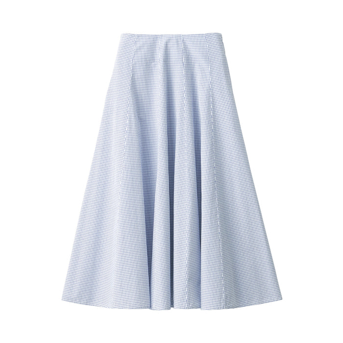 Falda Muji Cool Touch Broadcloth Patterned Flared Mujer Azules | KK7L2M71R