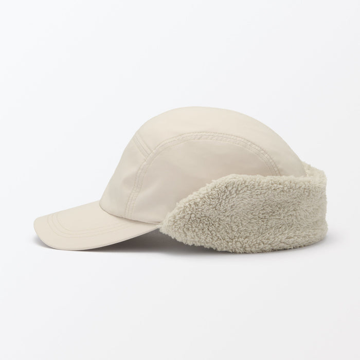 Gorras Muji Water Repellent Boa Fleece Hombre Beige | IY1Y3D16P