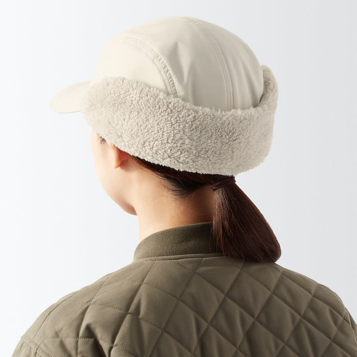 Gorras Muji Water Repellent Boa Fleece Hombre Beige | IY1Y3D16P