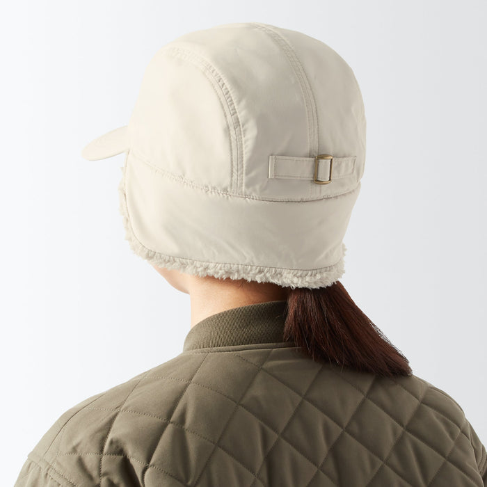 Gorras Muji Water Repellent Boa Fleece Hombre Blancas | XR0U2D50K