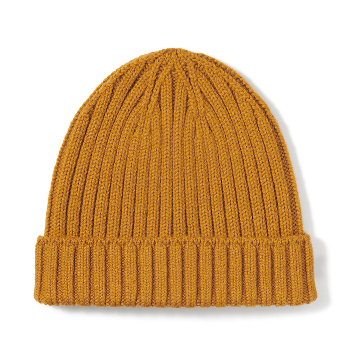 Gorro Muji Wool Ribbed Hombre Marrones | YU6J4V94Z