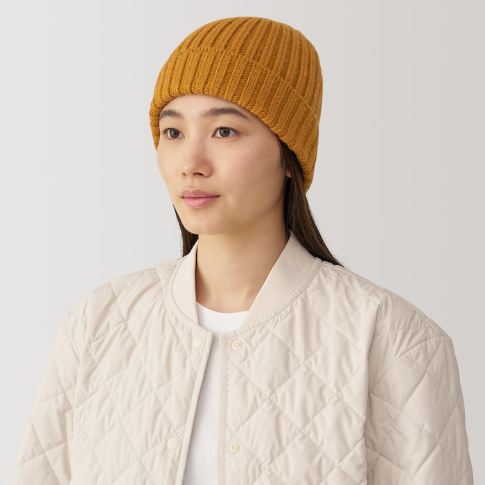 Gorro Muji Wool Ribbed Hombre Marrones | YU6J4V94Z